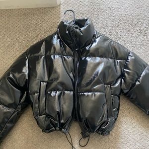 H&M Glossy Black Puffer